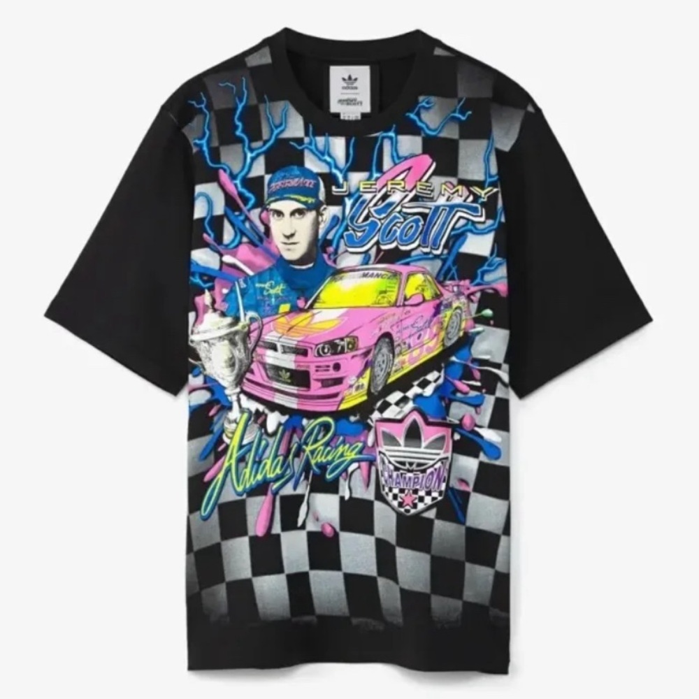 Jeremy Scott x adidas rally tee shirt‎
